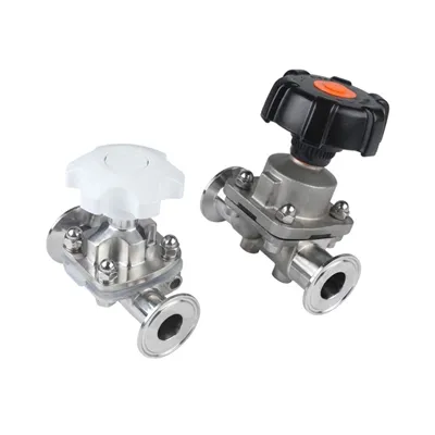 Rankinio diafragminio vožtuvo konstrukcinės savybės